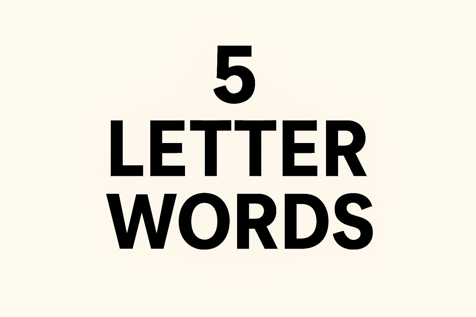 wordhippo 5 letter words