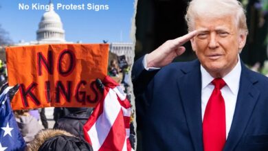 No Kings Protest Signs