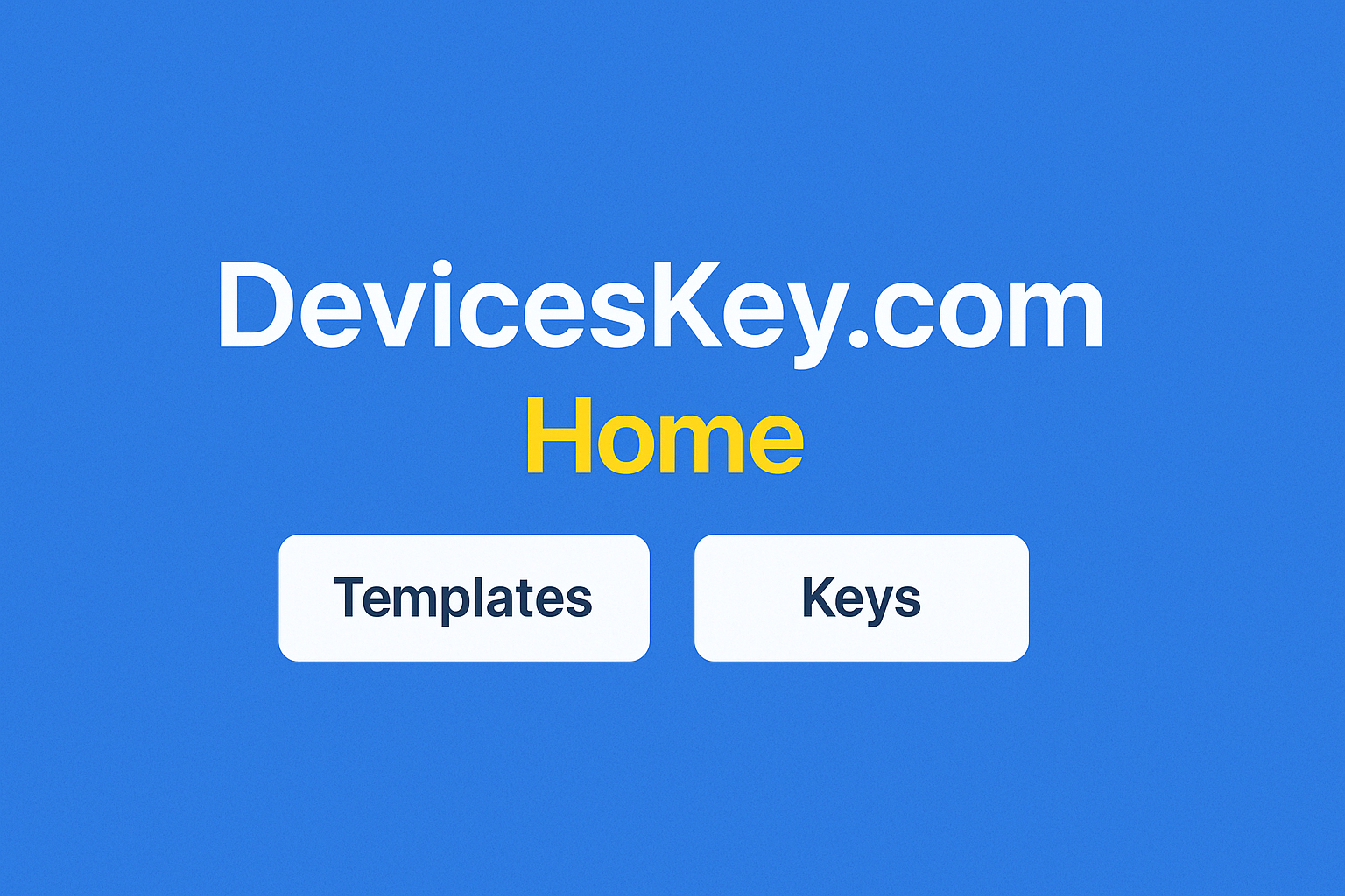 deviceskey.com Home
