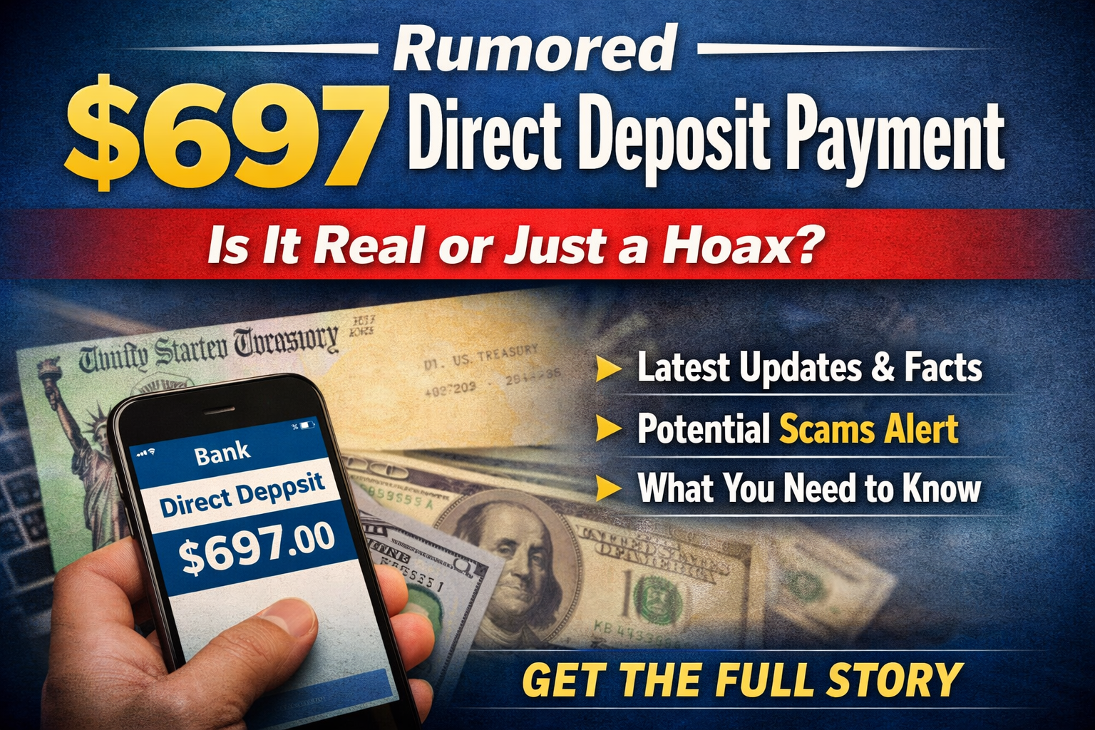 rumored $697 direct deposit payment